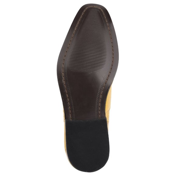 Dallas Mens Musturd Oxford Style Dress Shoes